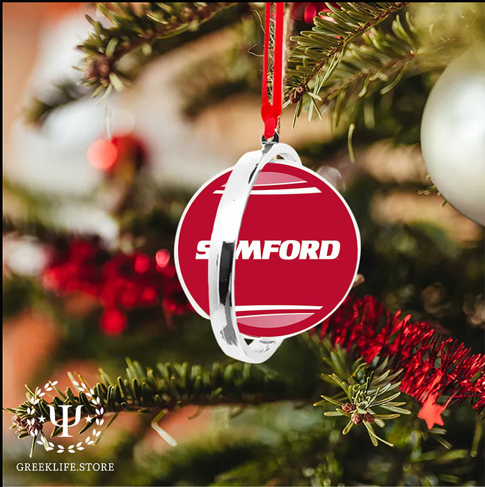Samford University Christmas Reversible Flat Round Ornament