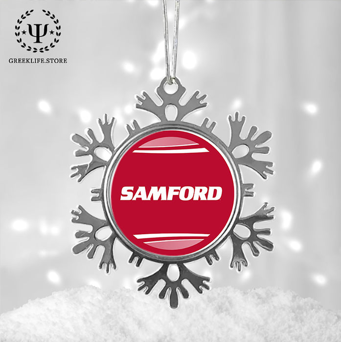 Samford University Christmas Ornament - Snowflake Metal