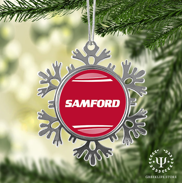 Samford University Christmas Ornament - Snowflake Metal