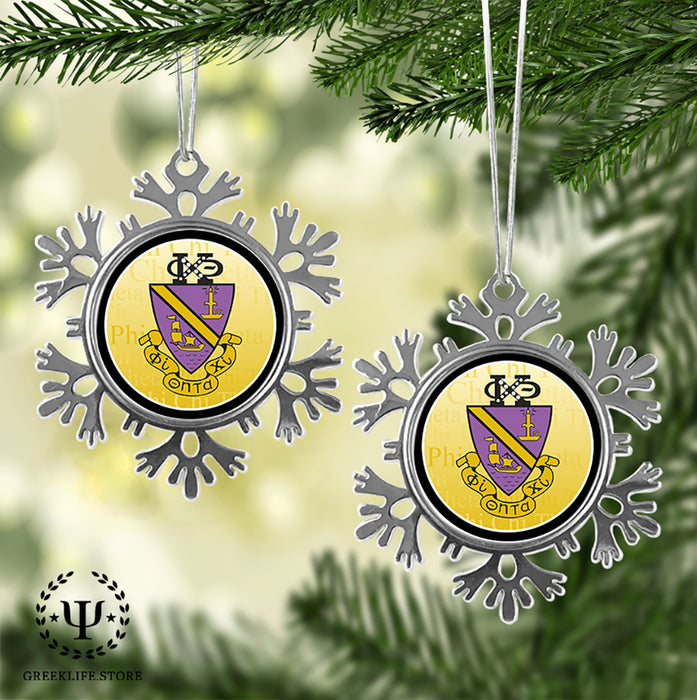 Phi Chi Theta Christmas Ornament - Snowflake Metal