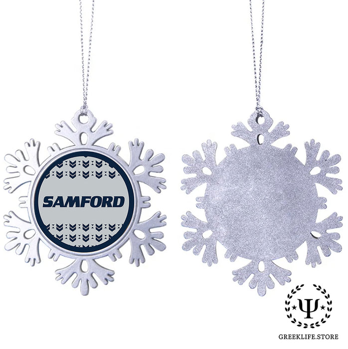 Samford University Christmas Ornament - Snowflake Metal