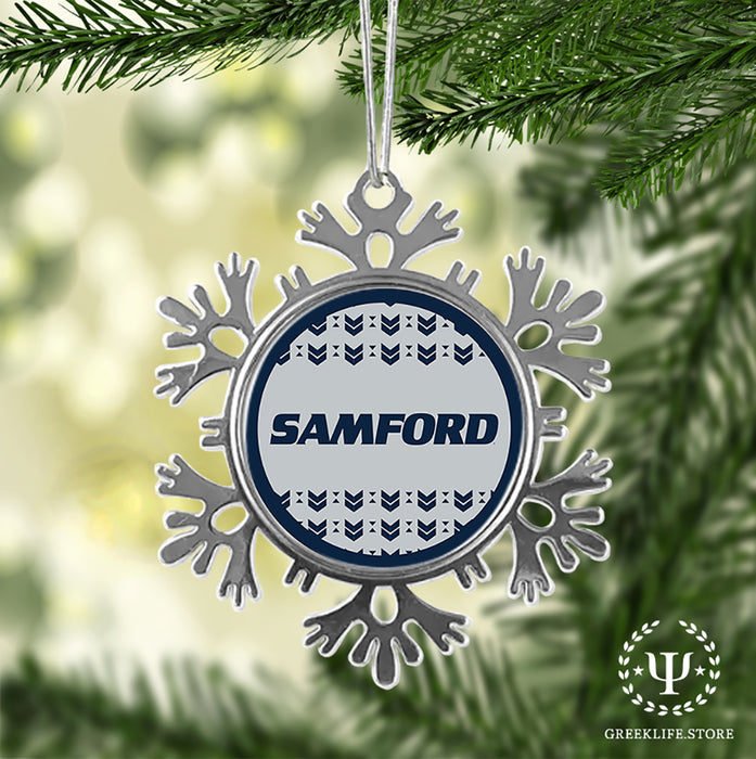 Samford University Christmas Ornament - Snowflake Metal