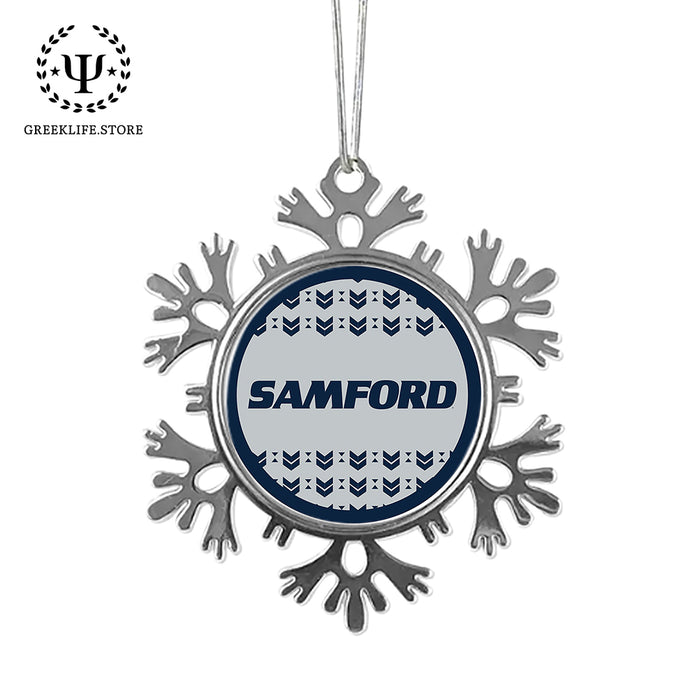 Samford University Christmas Ornament - Snowflake Metal