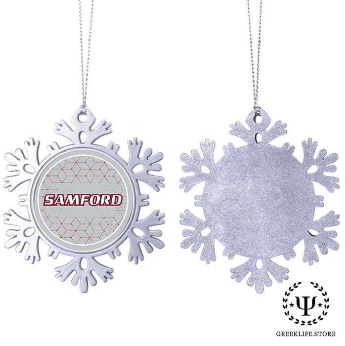 Samford University Christmas Ornament - Snowflake Metal