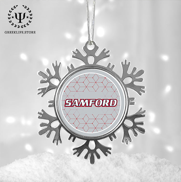 Samford University Christmas Ornament - Snowflake Metal