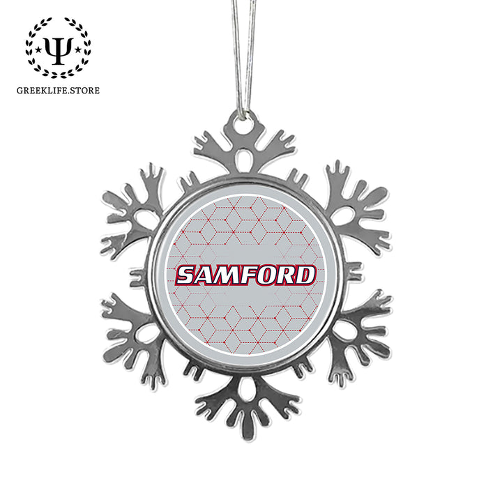 Samford University Christmas Ornament - Snowflake Metal