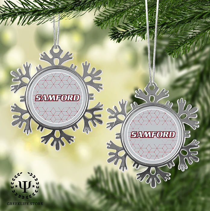 Samford University Christmas Ornament - Snowflake Metal