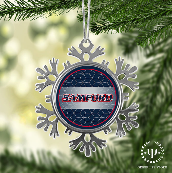 Samford University Christmas Ornament - Snowflake Metal