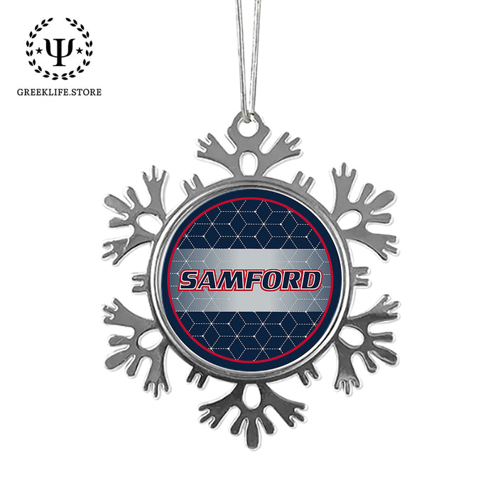 Samford University Christmas Ornament - Snowflake Metal