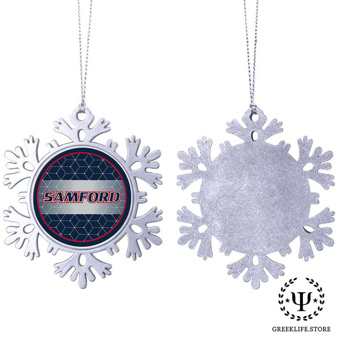 Samford University Christmas Ornament - Snowflake Metal