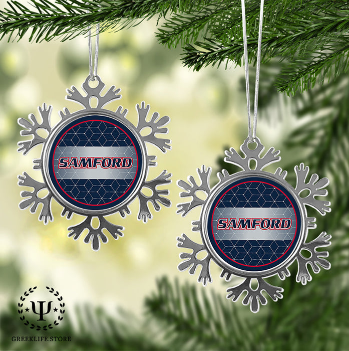 Samford University Christmas Ornament - Snowflake Metal