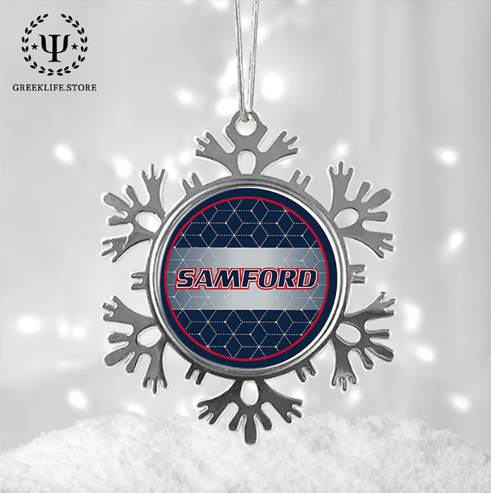 Samford University Christmas Ornament - Snowflake Metal