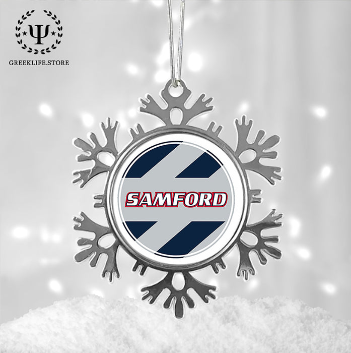 Samford University Christmas Ornament - Snowflake Metal