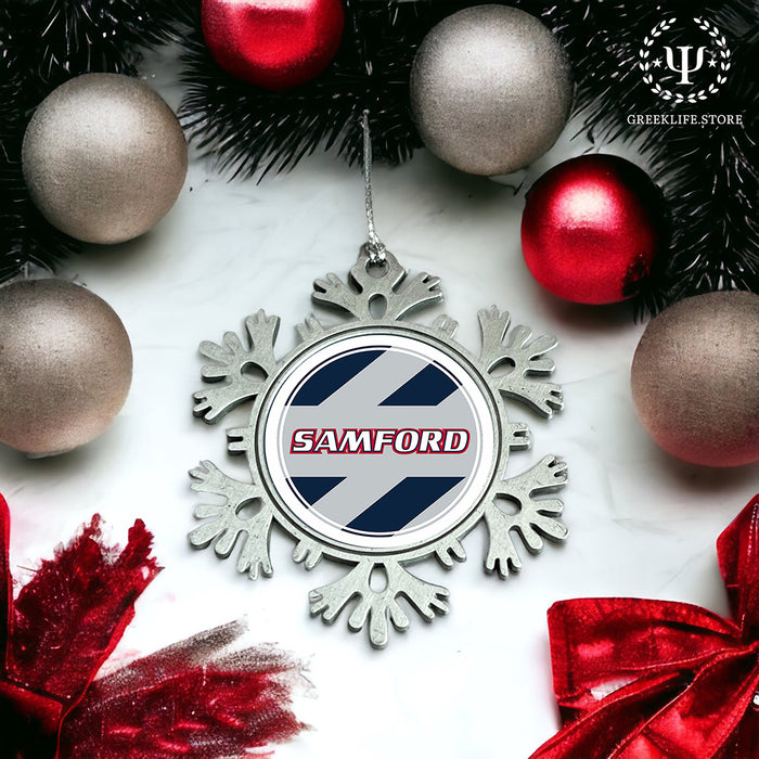 Samford University Christmas Ornament - Snowflake Metal