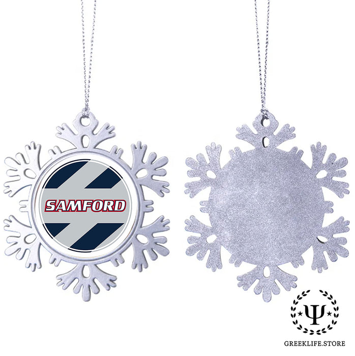 Samford University Christmas Ornament - Snowflake Metal