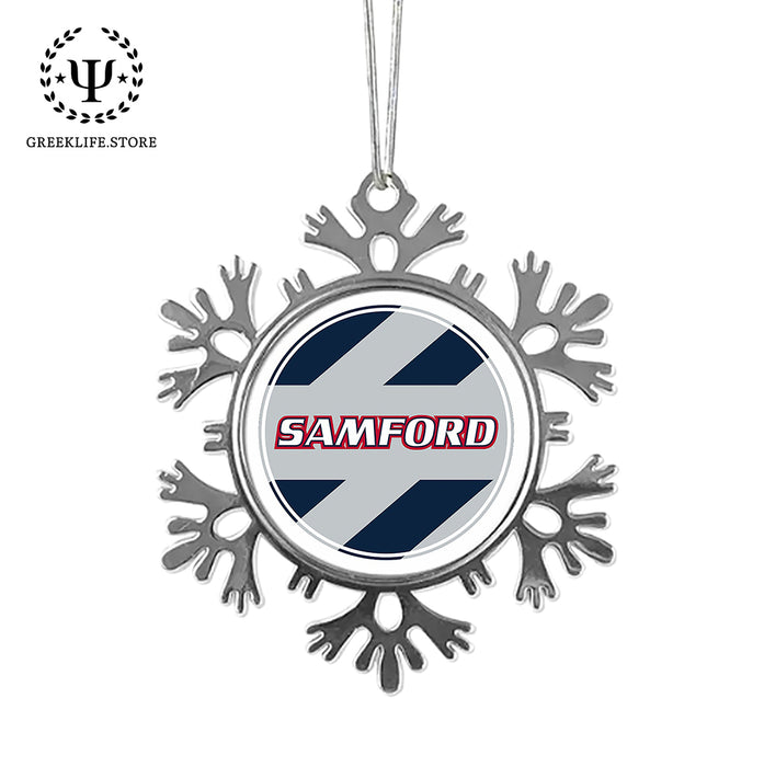 Samford University Christmas Ornament - Snowflake Metal