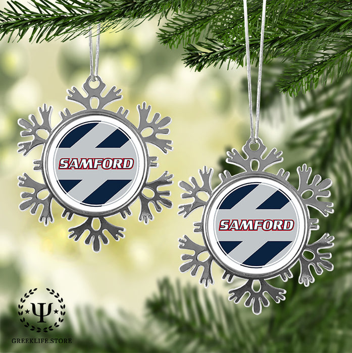 Samford University Christmas Ornament - Snowflake Metal