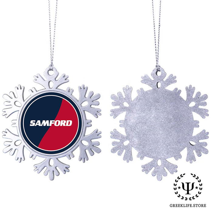 Samford University Christmas Ornament - Snowflake Metal