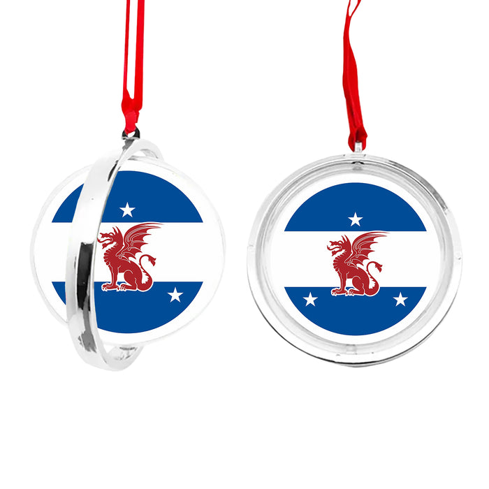 Beta Theta Pi Christmas Reversible Flat Round Ornament