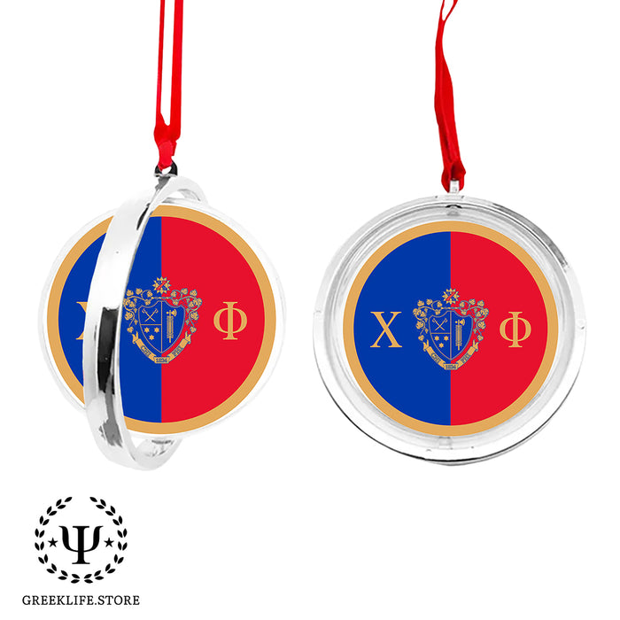 Chi Phi Christmas Reversible Flat Round Ornament