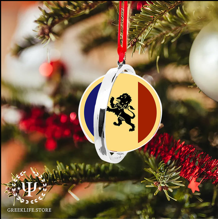 Delta Kappa Epsilon Christmas Reversible Flat Round Ornament