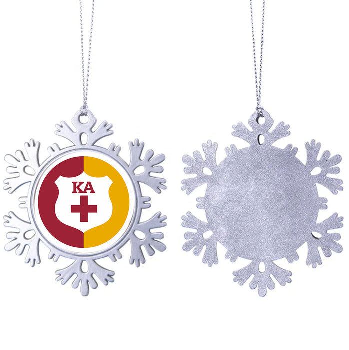 Kappa Alpha Order Christmas Ornament - Snowflake Metal
