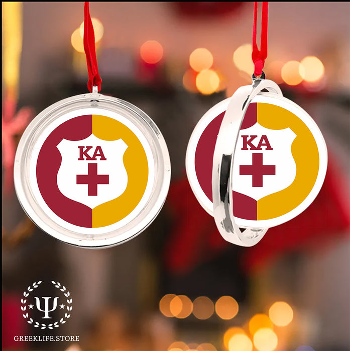 Kappa Alpha Order Christmas Reversible Flat Round Ornament
