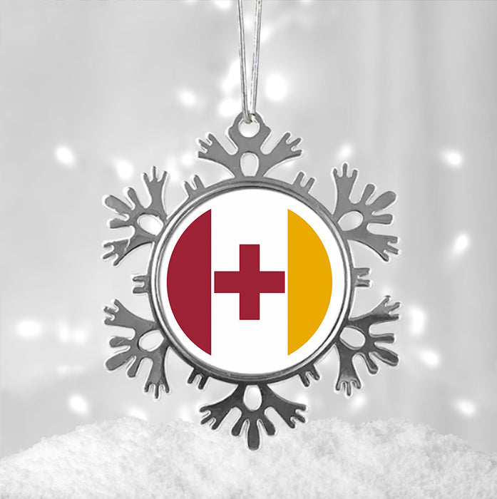 Kappa Alpha Order Christmas Ornament - Snowflake Metal