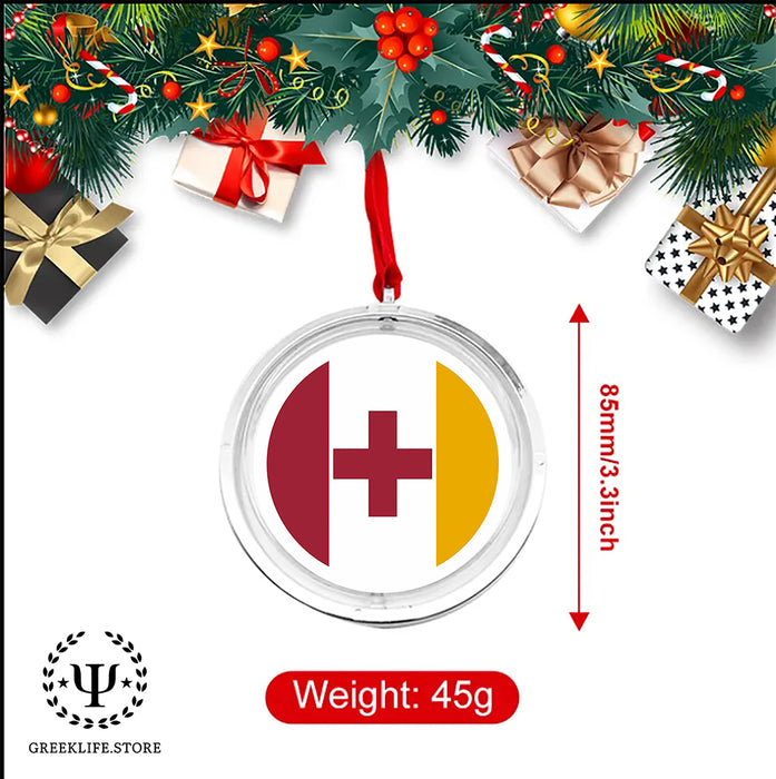 Kappa Alpha Order Christmas Reversible Flat Round Ornament