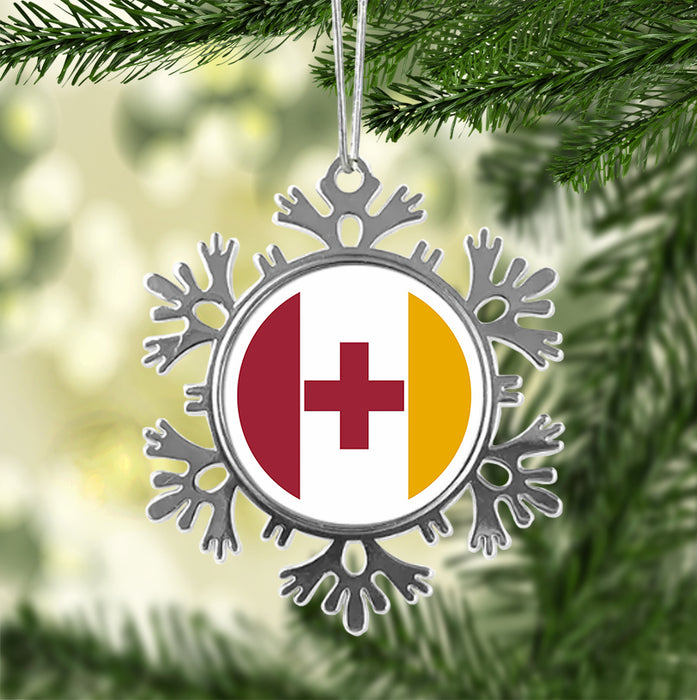 Kappa Alpha Order Christmas Ornament - Snowflake Metal