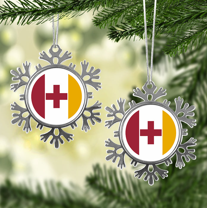 Kappa Alpha Order Christmas Ornament - Snowflake Metal