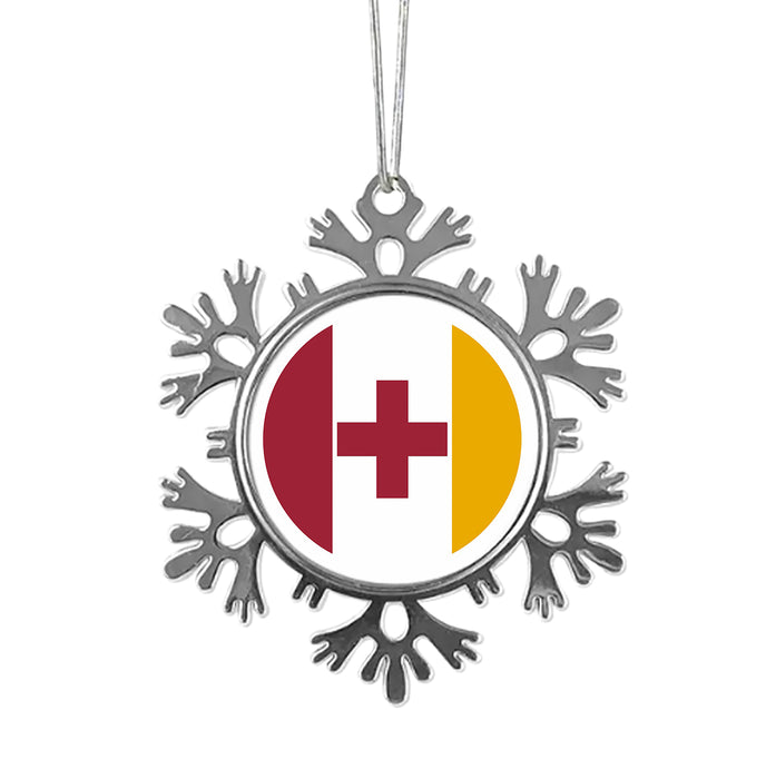 Kappa Alpha Order Christmas Ornament - Snowflake Metal