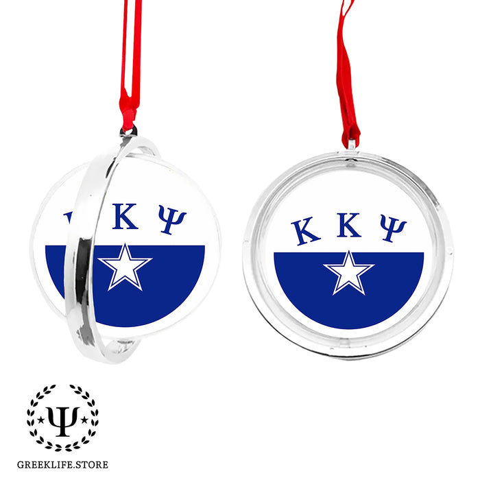 Kappa Kappa Psi Christmas Reversible Flat Round Ornament