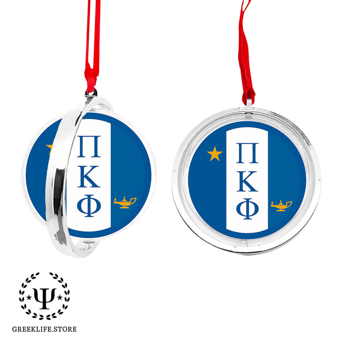 Pi Kappa Phi Christmas Reversible Flat Round Ornament