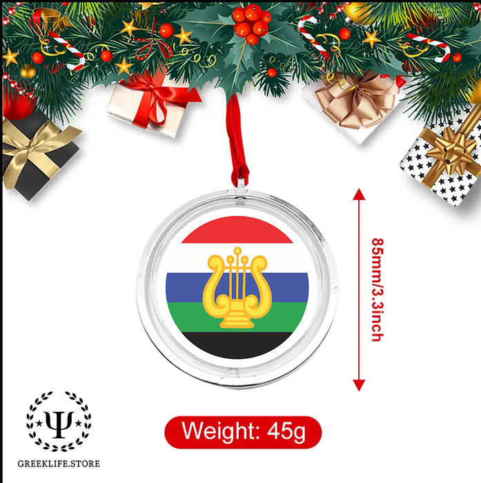 Tau Beta Sigma Christmas Reversible Flat Round Ornament