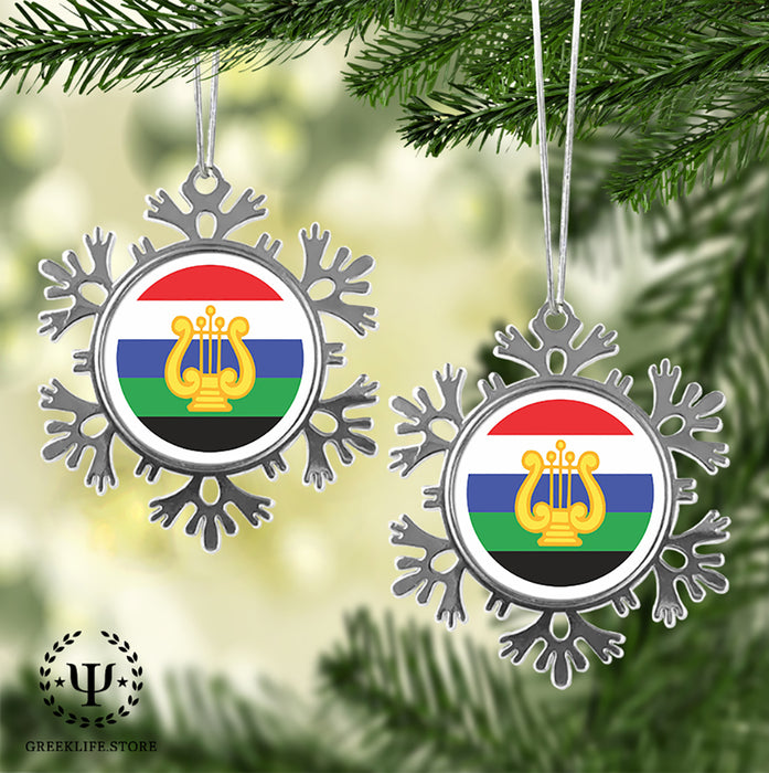 Tau Beta Sigma Christmas Ornament - Snowflake Metal
