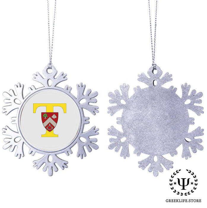 Triangle Christmas Ornament - Snowflake Metal