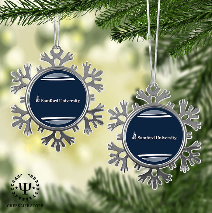 Samford University Christmas Ornament - Snowflake Metal