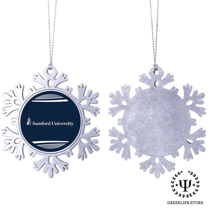 Samford University Christmas Ornament - Snowflake Metal