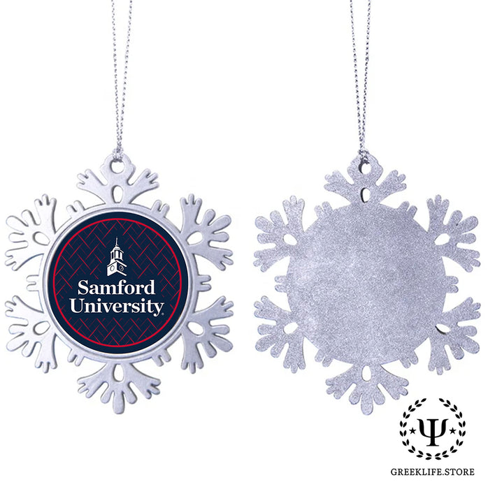 Samford University Christmas Ornament - Snowflake Metal