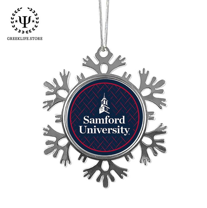 Samford University Christmas Ornament - Snowflake Metal