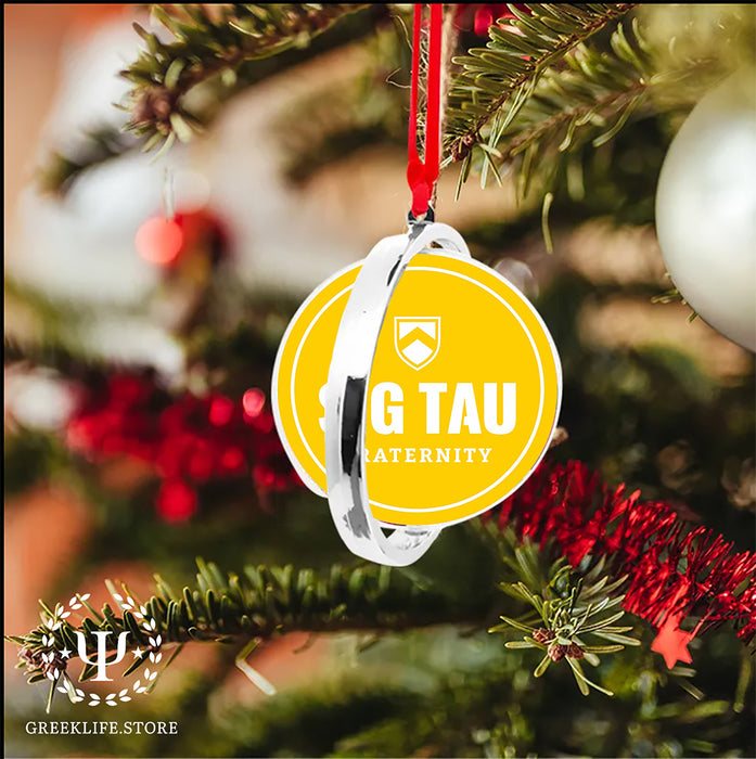 Sigma Tau Gamma Christmas Reversible Flat Round Ornament
