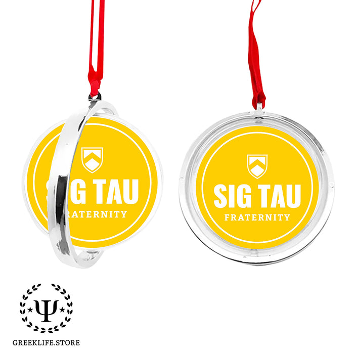 Sigma Tau Gamma Christmas Reversible Flat Round Ornament