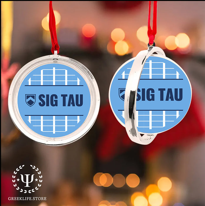 Sigma Tau Gamma Christmas Reversible Flat Round Ornament