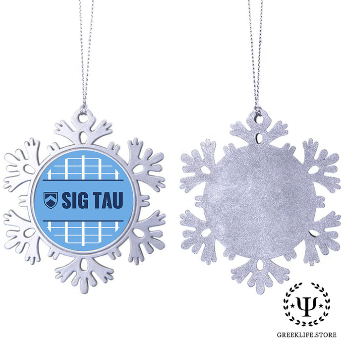 Sigma Tau Gamma Christmas Ornament - Snowflake Metal