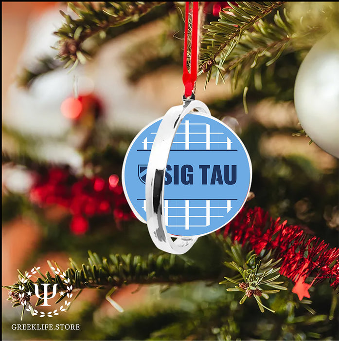 Sigma Tau Gamma Christmas Reversible Flat Round Ornament