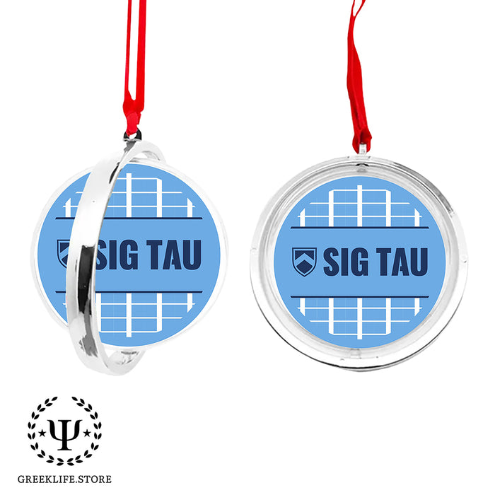 Sigma Tau Gamma Christmas Reversible Flat Round Ornament