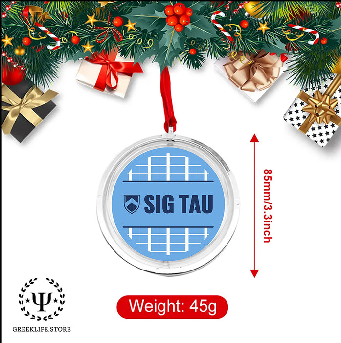 Sigma Tau Gamma Christmas Reversible Flat Round Ornament