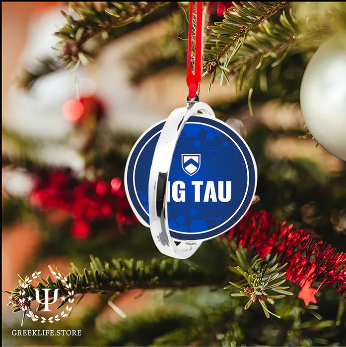 Sigma Tau Gamma Christmas Reversible Flat Round Ornament