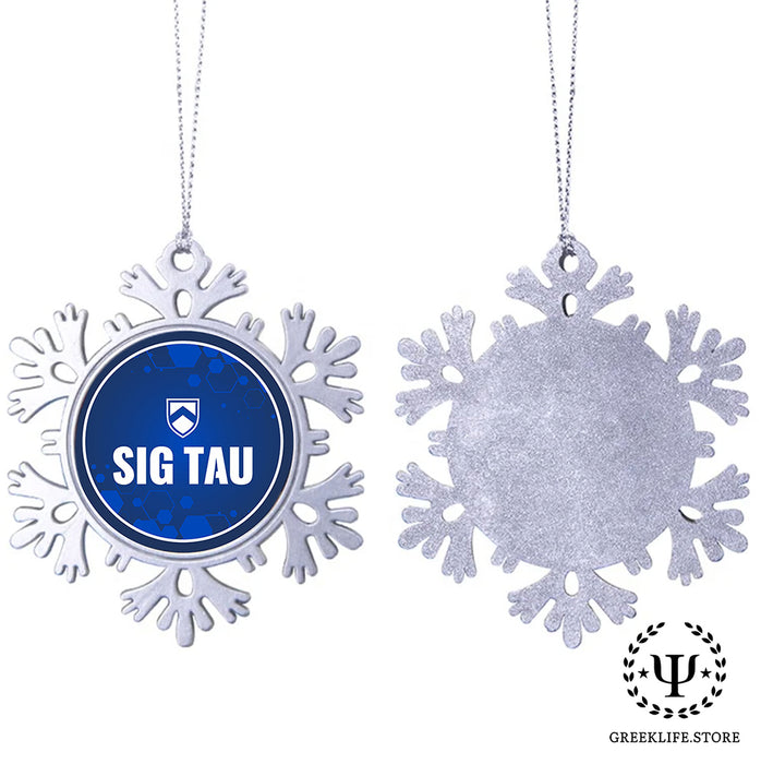 Sigma Tau Gamma Christmas Ornament - Snowflake Metal